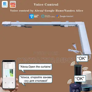 Alexa Diy Smart Curtain Kit Electric With Tuya 4.2 Meter