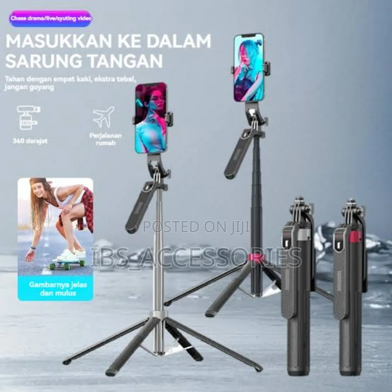 P180 Wireless Tripod With Adjustable Knob