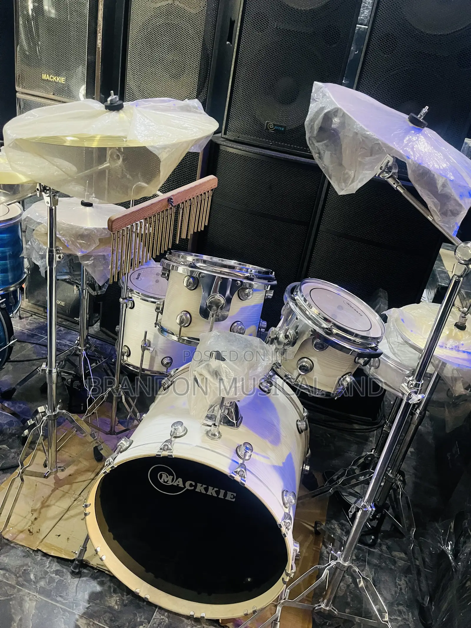 Mackkie Professional Drum Set With Line Bell