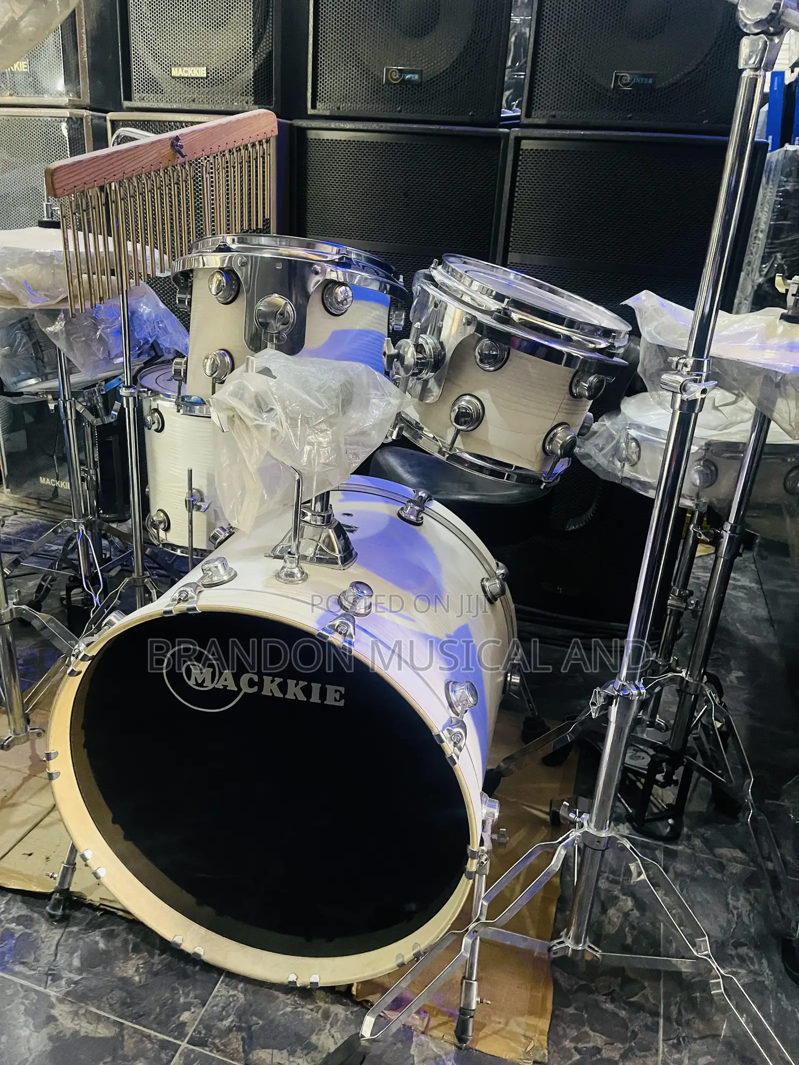 Mackkie Professional Drum Set With Line Bell