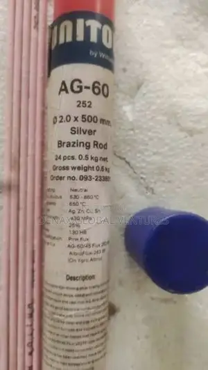 2mm Unitor Ag60-252 Silver Coated Brazing Rod 0.5kg