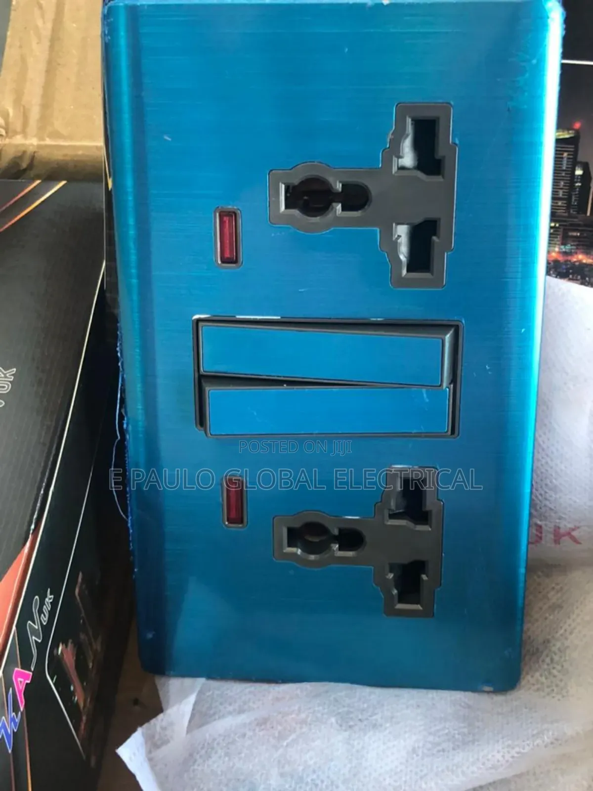 13amps Double Stainless Socket