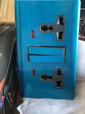 13amps Double Stainless Socket
