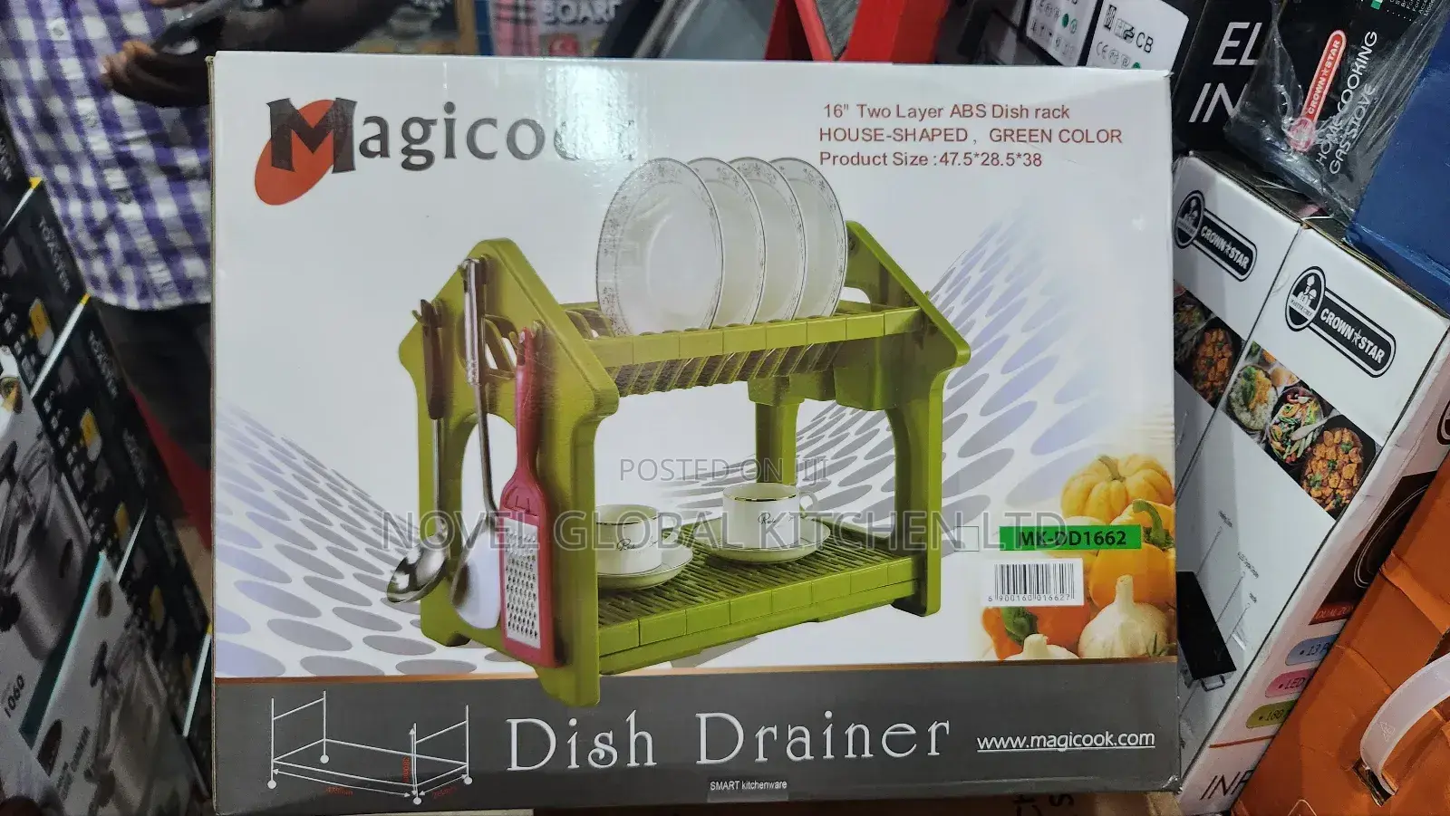Magicook 16" Two Layers Dish Rack
