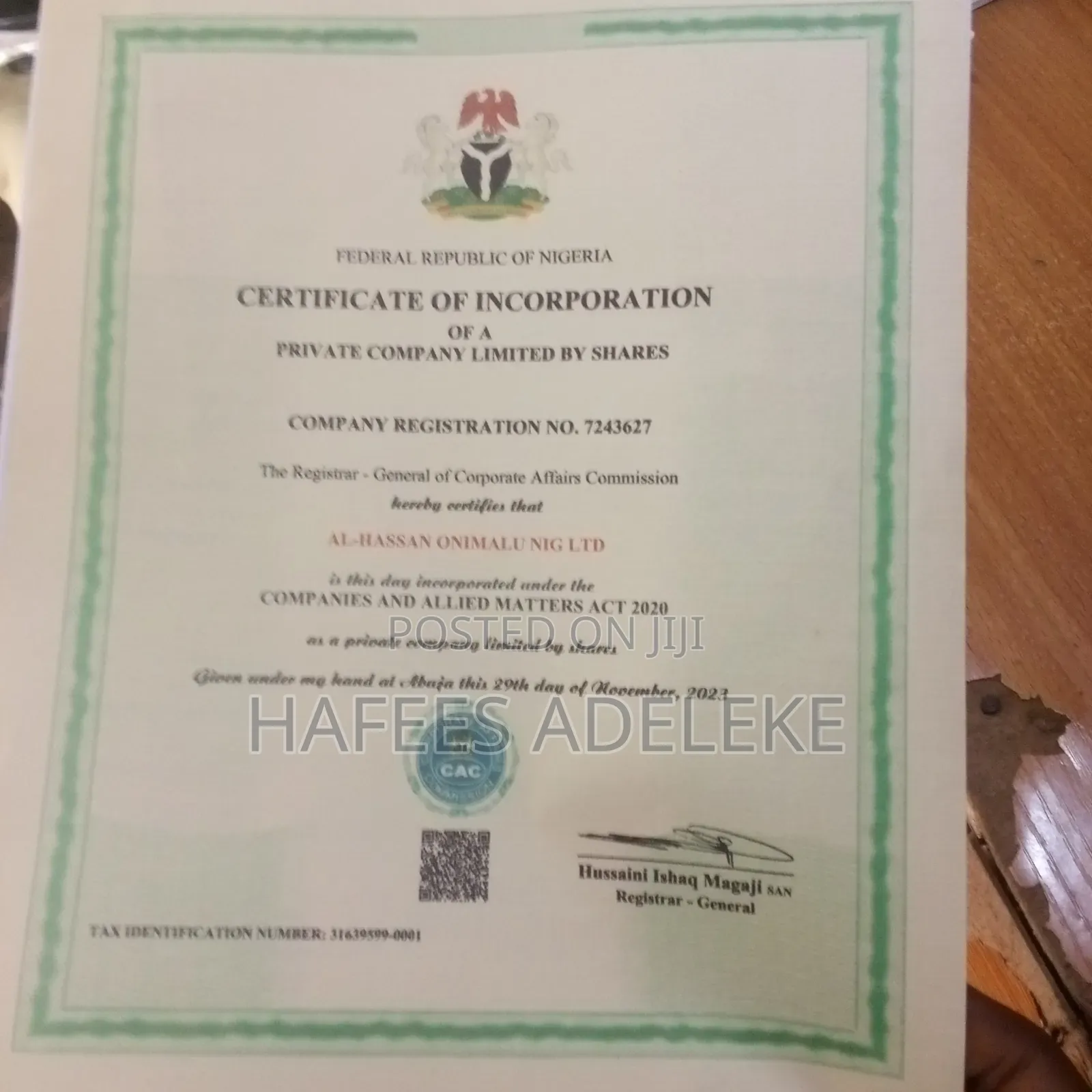 Business Registration
