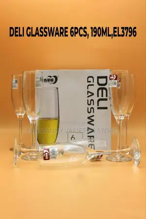 6pc Classy Sophisticated Wine or Champagne Glass Cup