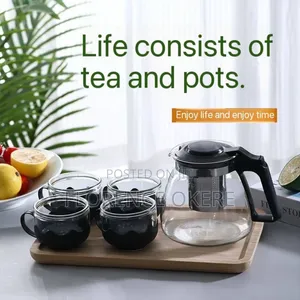5pc Coffee Sige Kettle With Coffee Drinking Cups
