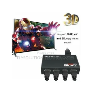 4 Port Hdmi HDCP Splitter 1×4 Full Hd 3d 