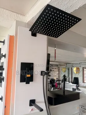 Black 5 Ways Conduit Shower Mixer