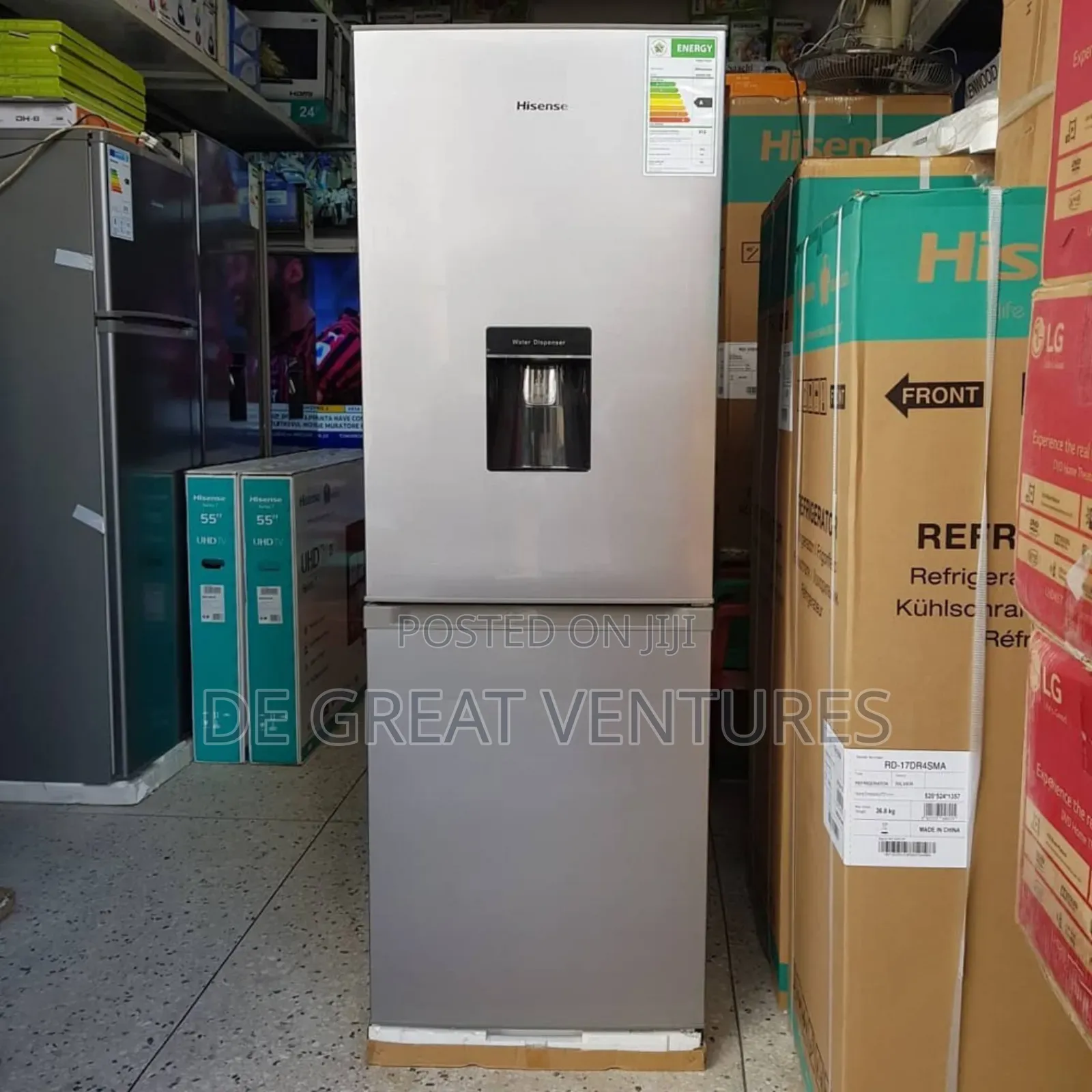 Brand New Hisense(Ref35dcr) 245l Half-Half Fridge√Dispenser√