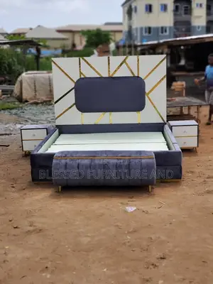 Nice Padded Fabric Bedframe