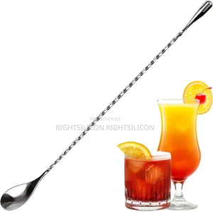 Usa Stainless Steel Mixing Spoon, 12 Inch Bar Cocktail Shake