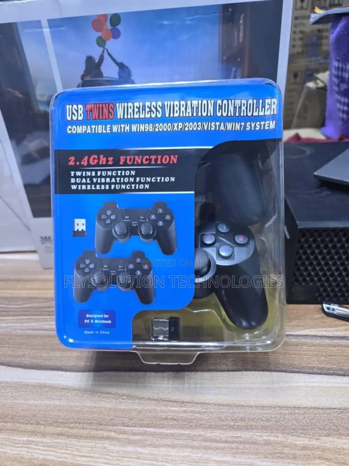 Dual Usb Twins Wireless Pc Vibration Gamepad Controller