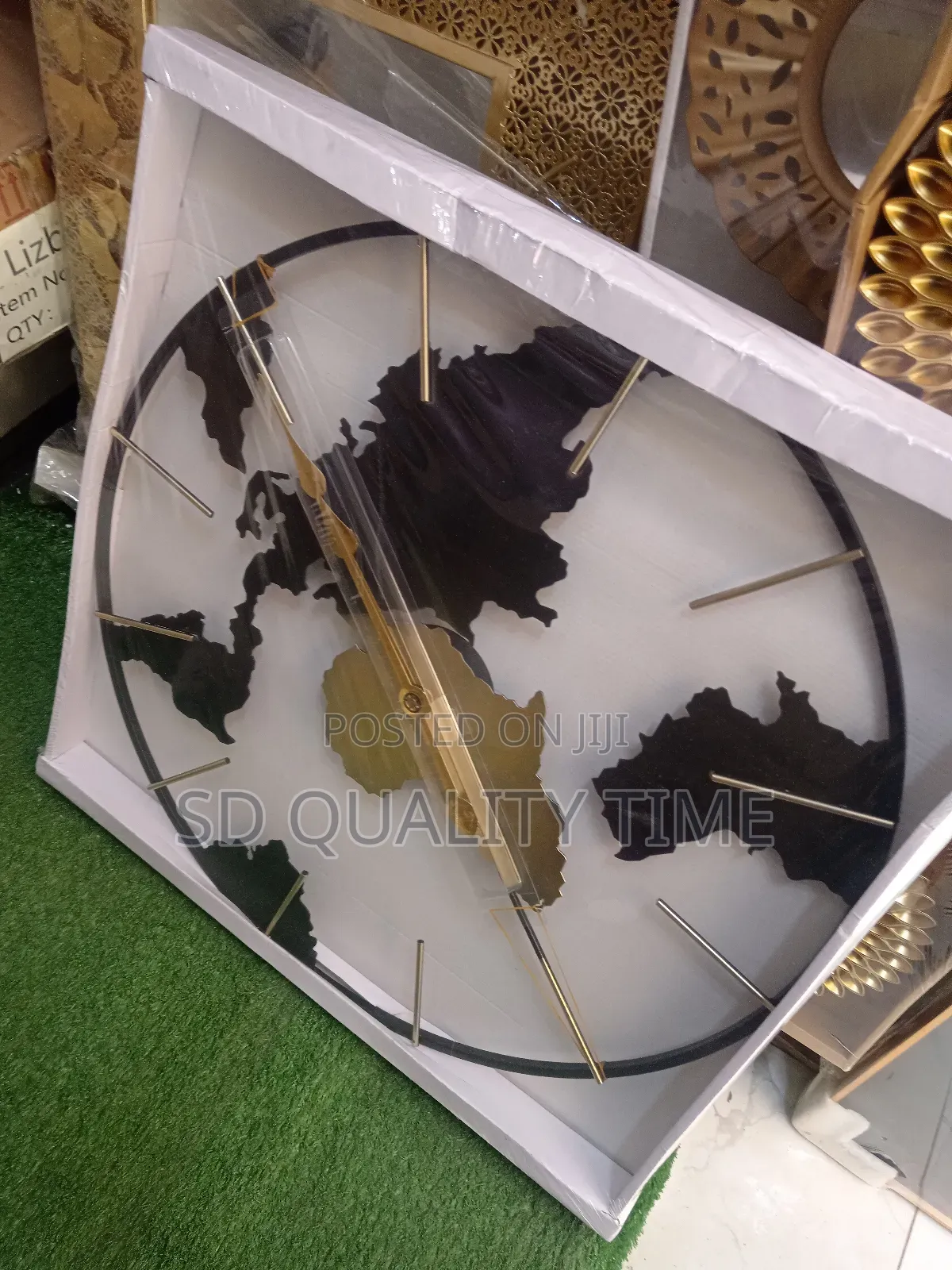 World Map Wall Clock