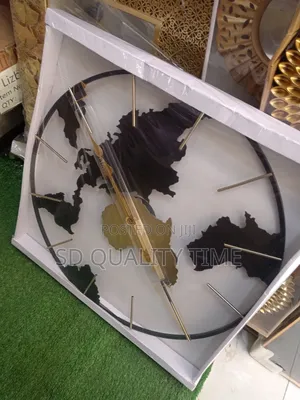 World Map Wall Clock