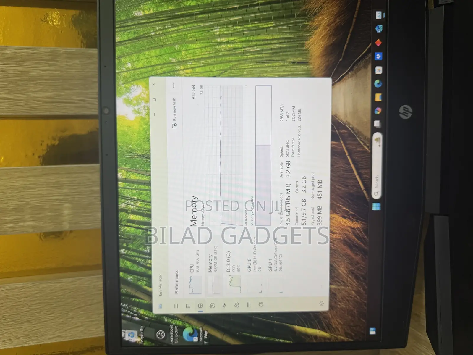 Laptop HP Pavilion 15 8GB Intel Core I5 SSD 256GB