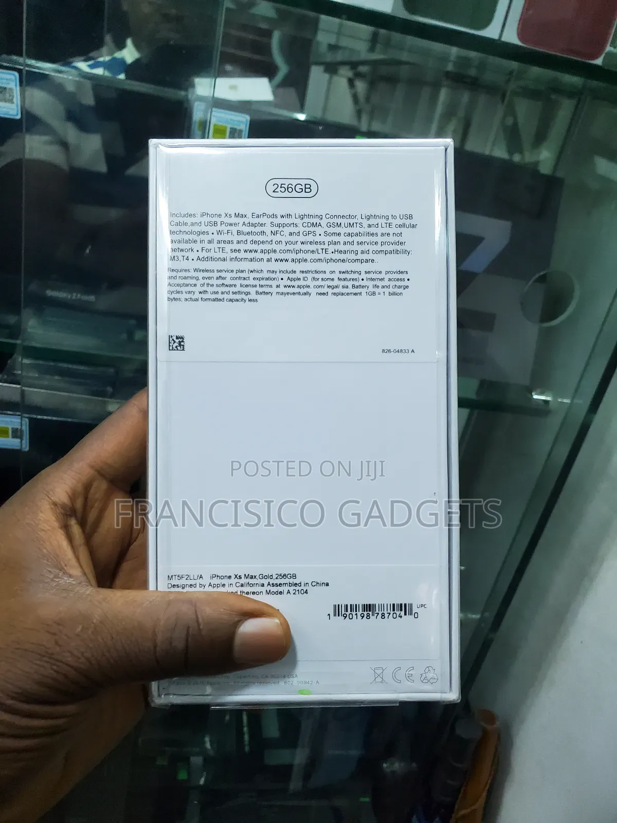 New Apple iPhone XS Max 256 GB Silver
