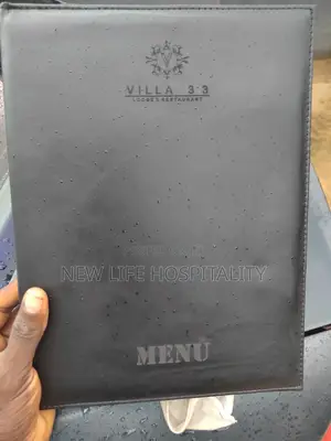 Leather Menu Folder