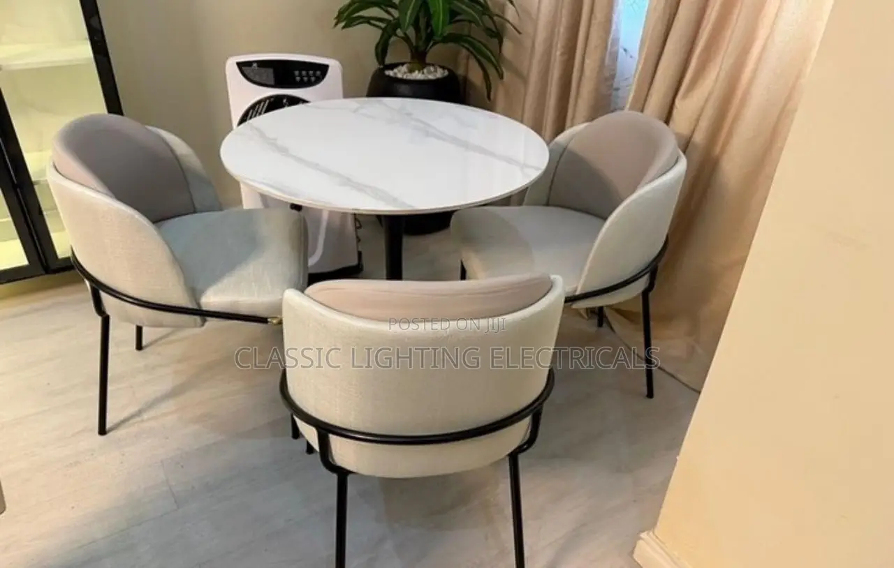 Modern Dining Table Set 3 Chairs Restaurant Dining Room