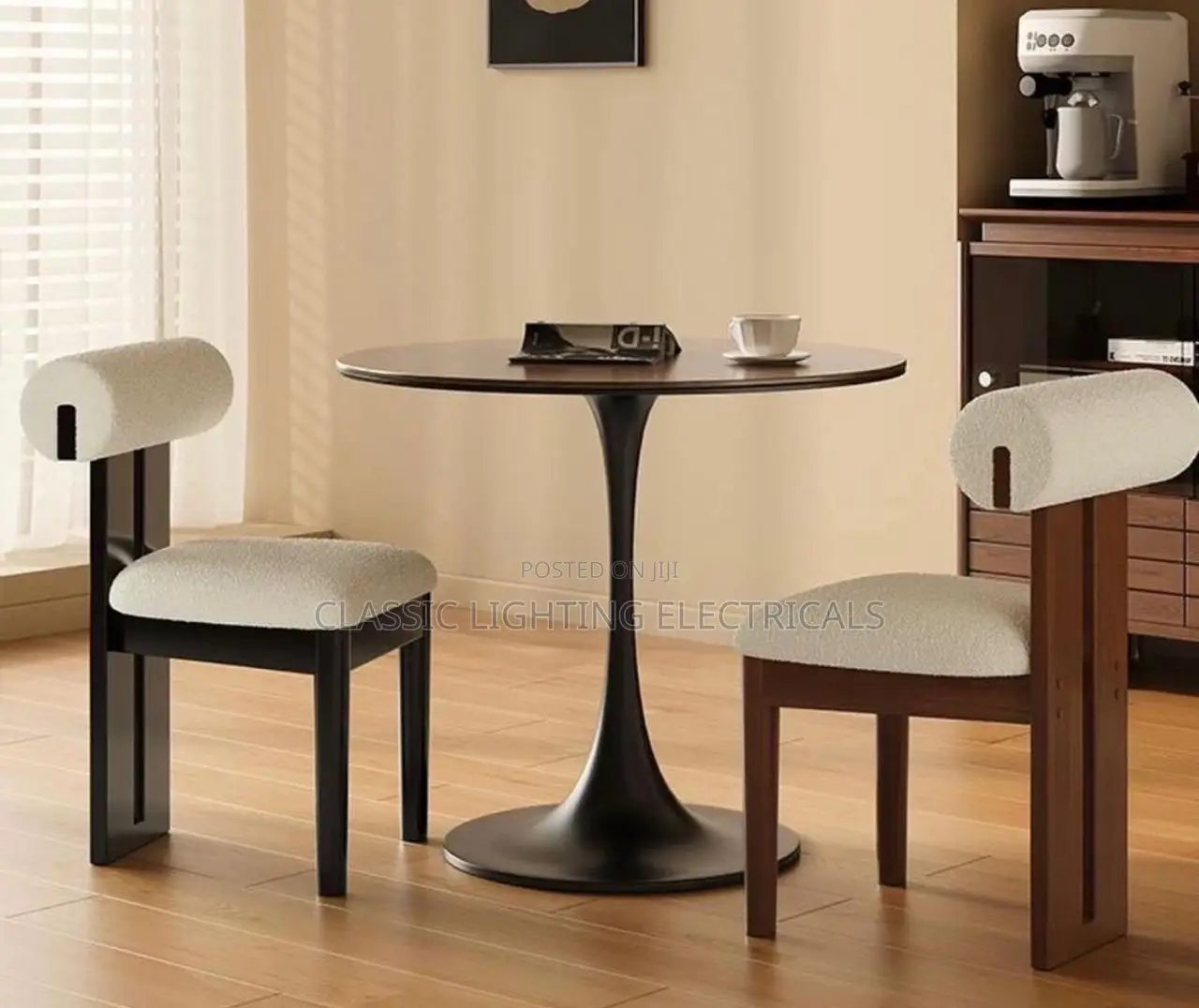 Nordic Retro French Solid Wood Dining Chairs,Living Room