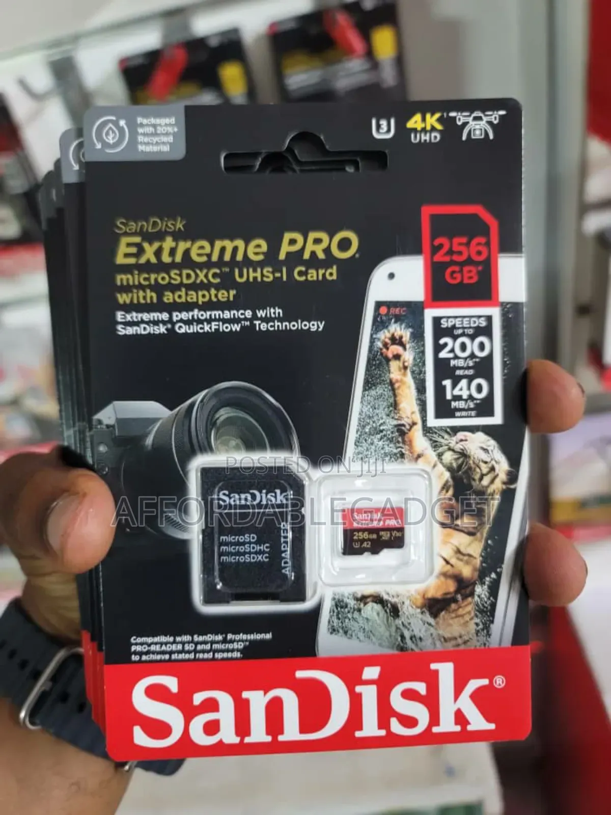 Sandisk 256gb Extreme Pro Memory Card 200mbps