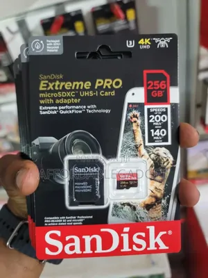 Sandisk 256gb Extreme Pro Memory Card 200mbps