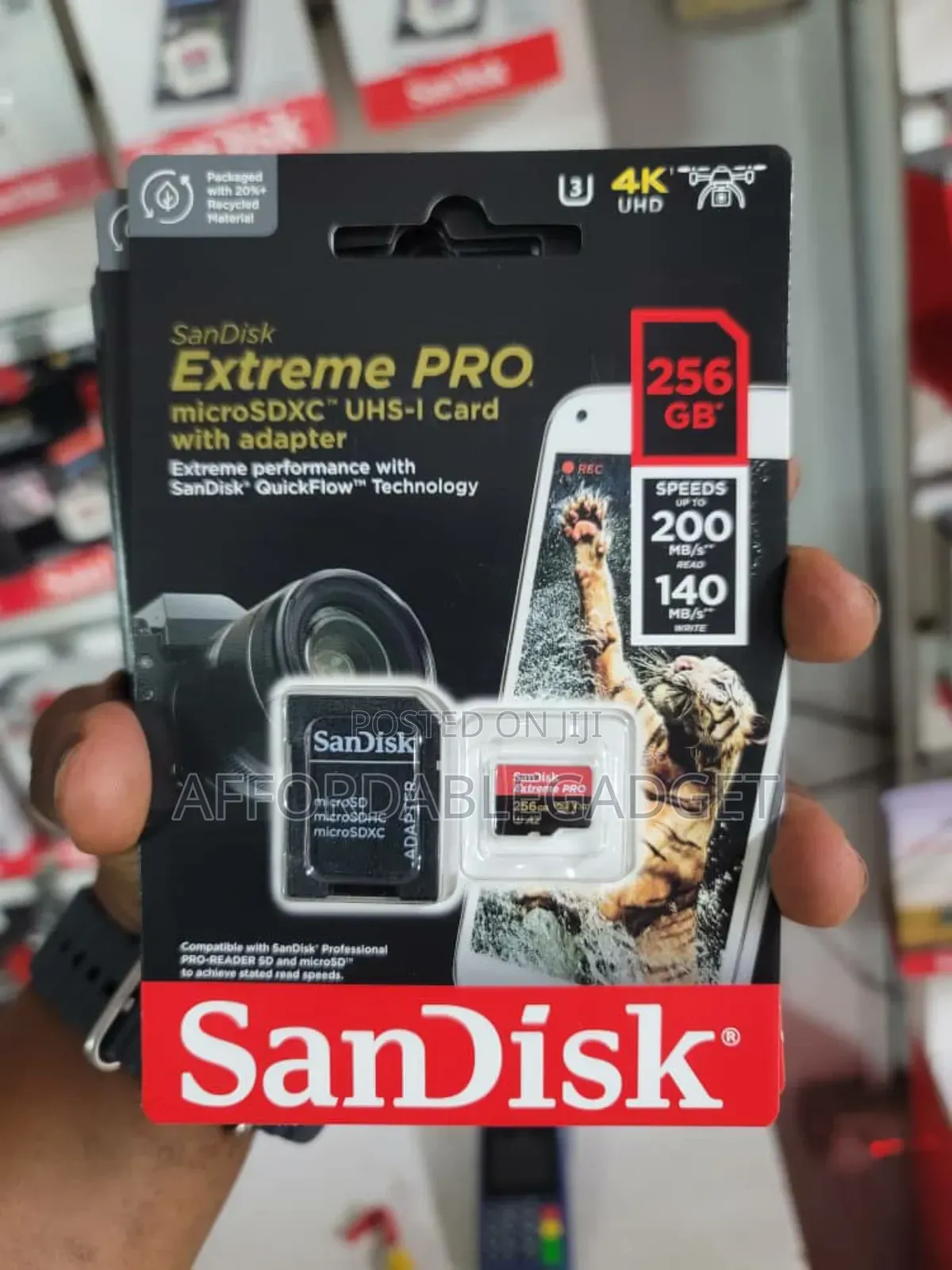 Sandisk 256gb Extreme Pro Memory Card 200mbps