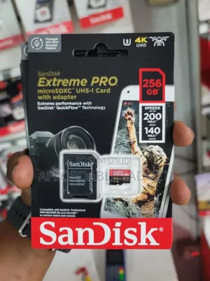 Sandisk 256gb Extreme Pro Memory Card 200mbps
