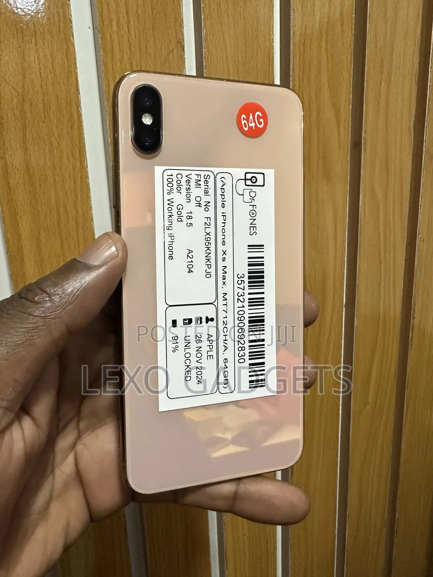Apple iPhone XS Max 64 GB Gold