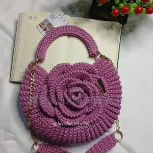 Crochet Rose Bag