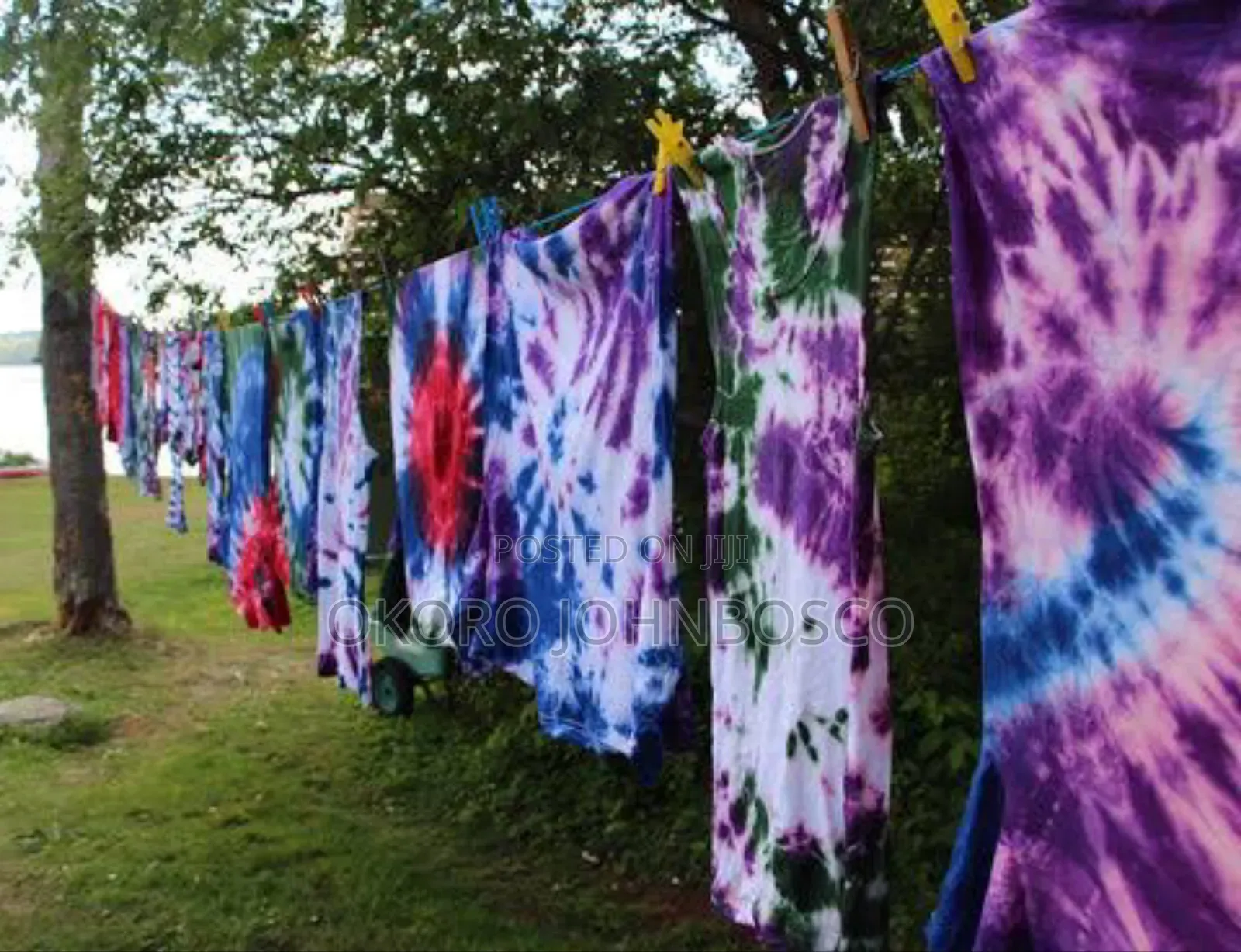 Tie and Dye Canvas Material