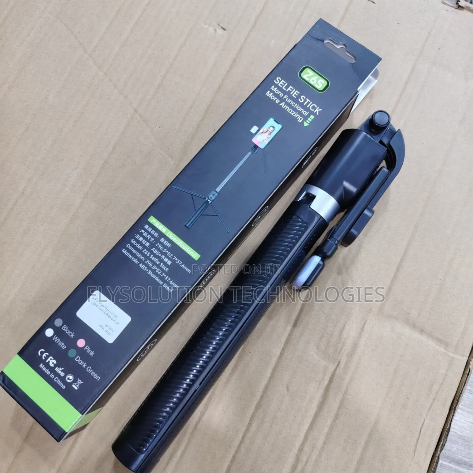 6ft Fill Light Tripod Selfie Stick 3 in 1 Smartphones - Z6s