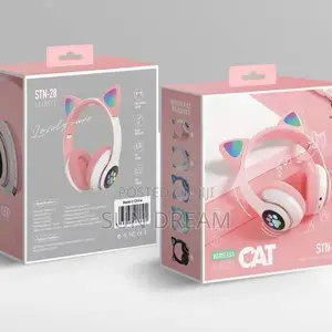Cat Bluetooth Headphones Wireless Headset Kid Birthday Gift
