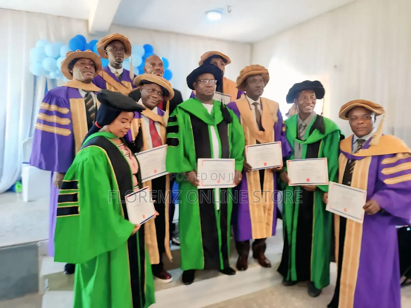 Green Doctoral Gowns Available for Rental