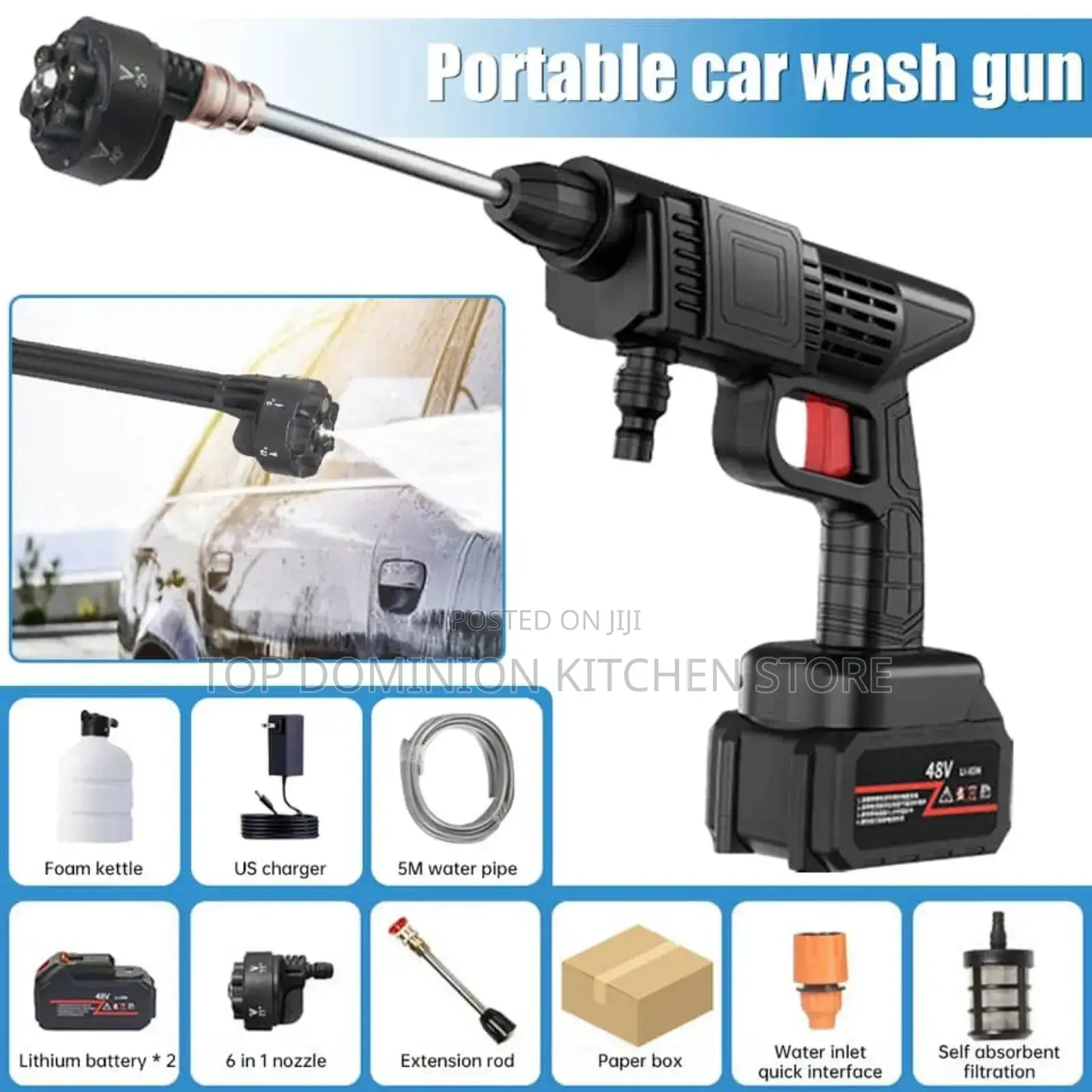 New Quality Cordless High Pressure Car Washer