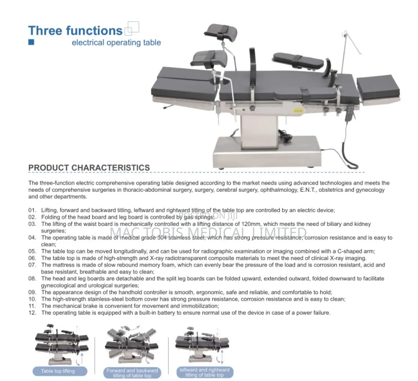 Electric Operating Table