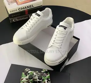 Dolce Gabbana Quality Luxury Men White Sneakers