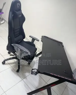 Office Gaming Desk With Furgle Gaming Chair