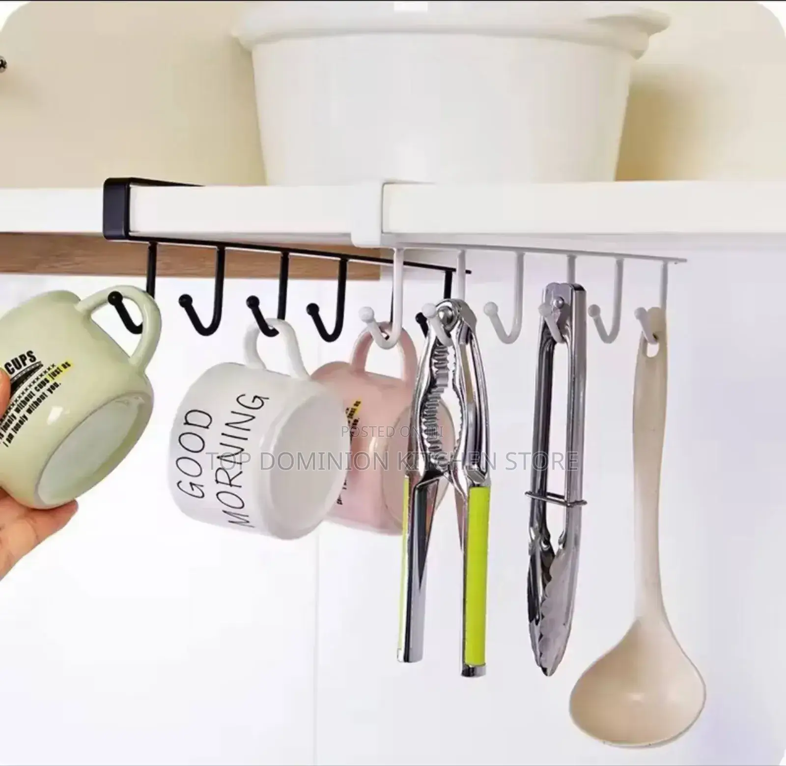 Kitchen Iron Art Seamless Nail Free Hook