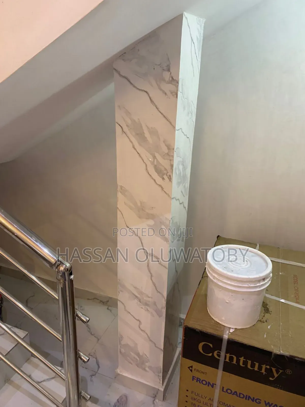 Stucco Design and Rain Drop Design With Rock Effect