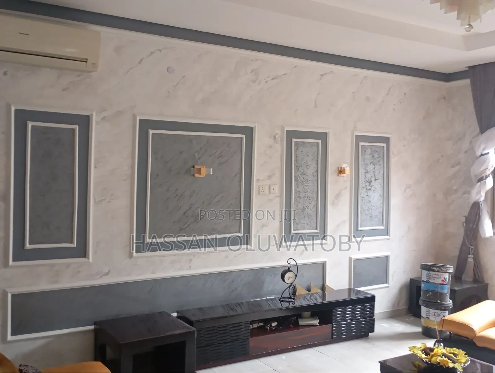 Stucco Design and Rain Drop Design With Rock Effect