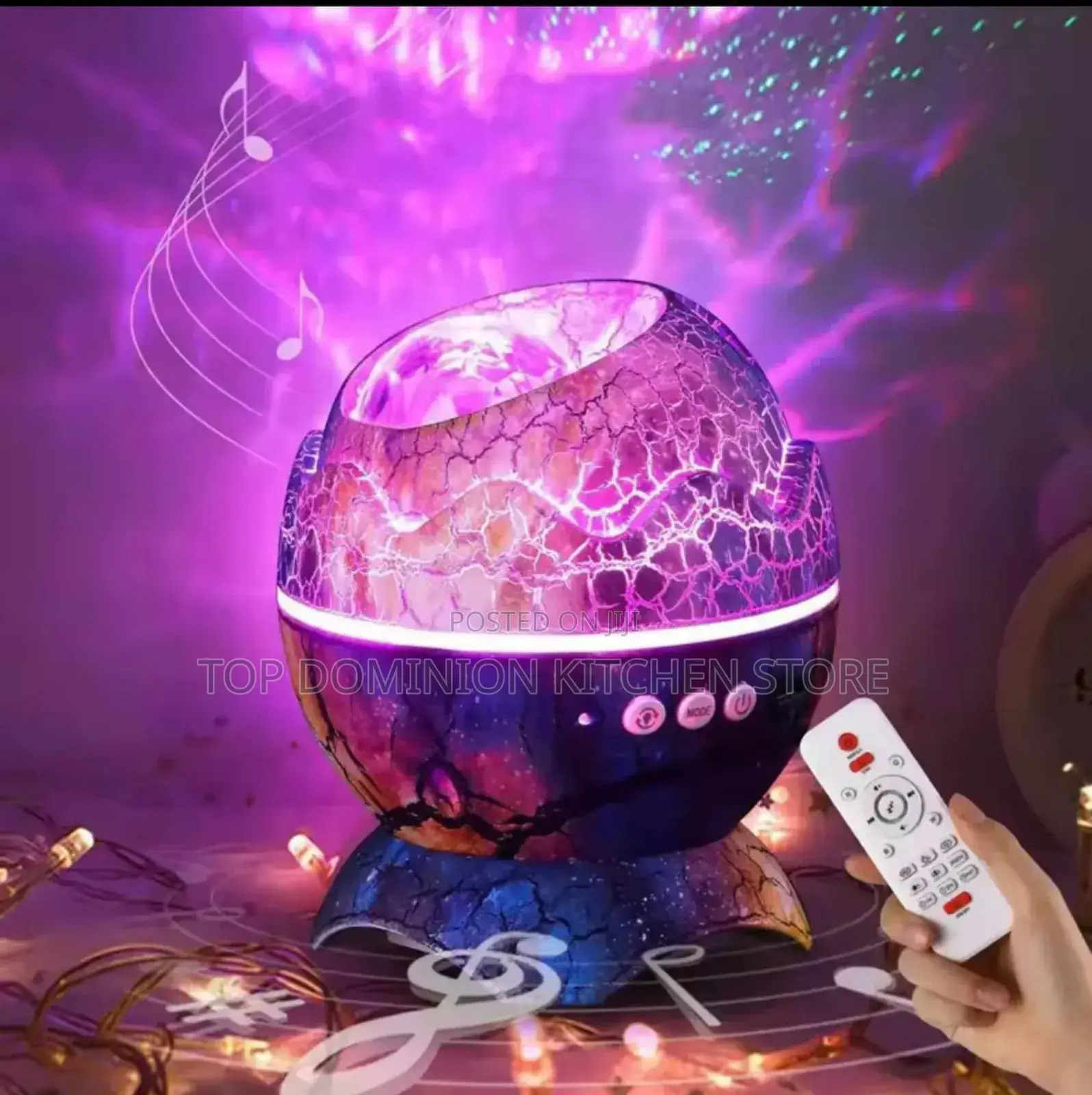 Dinosaur Egg Galaxy Projector Bluetooth