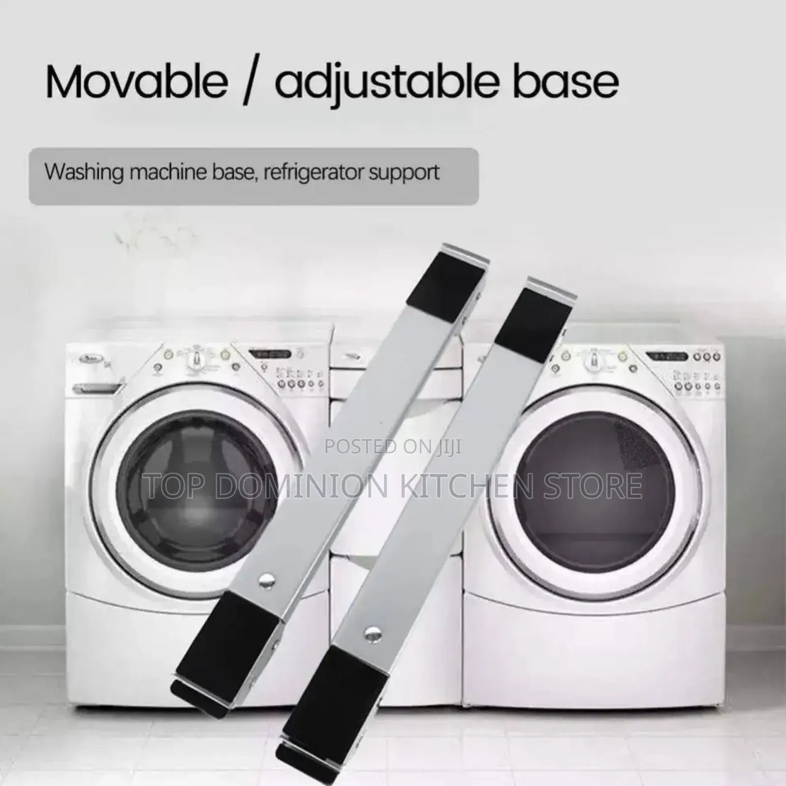 Adjustable Movable Washing Machine Stand