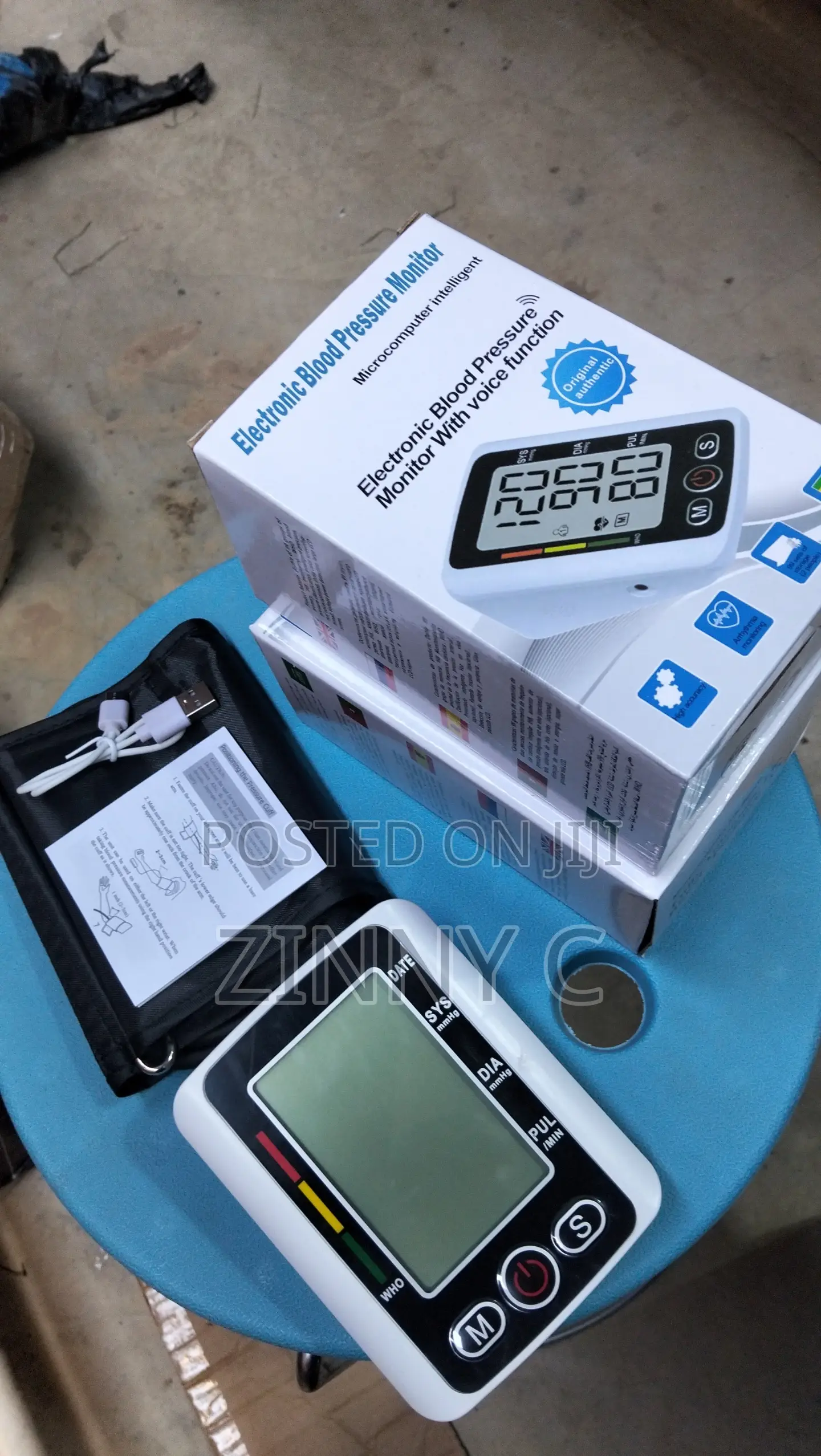Electronic Blood Pressure Monitor With Voice Function