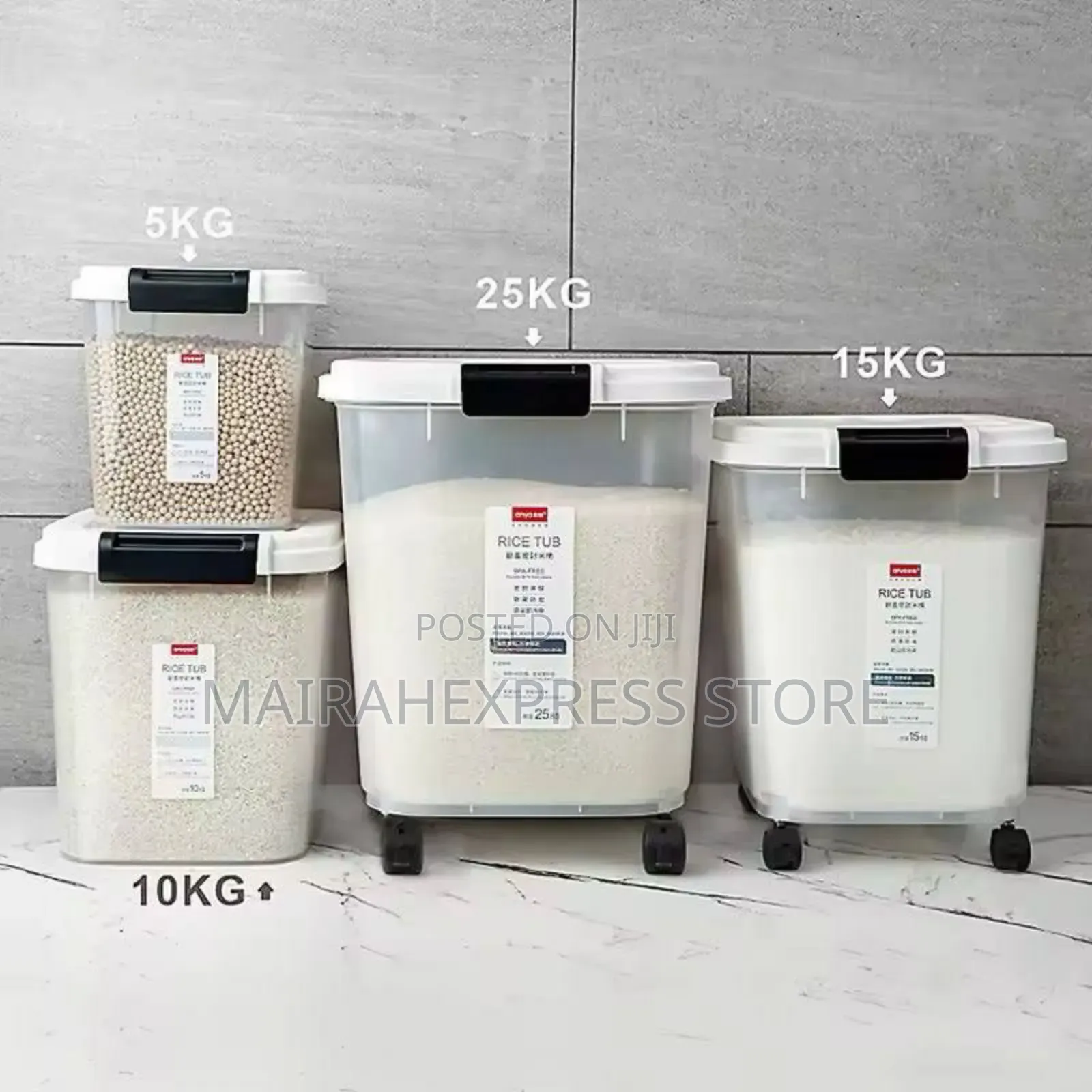 Bpa Free Plastic Rice Bin
25kg