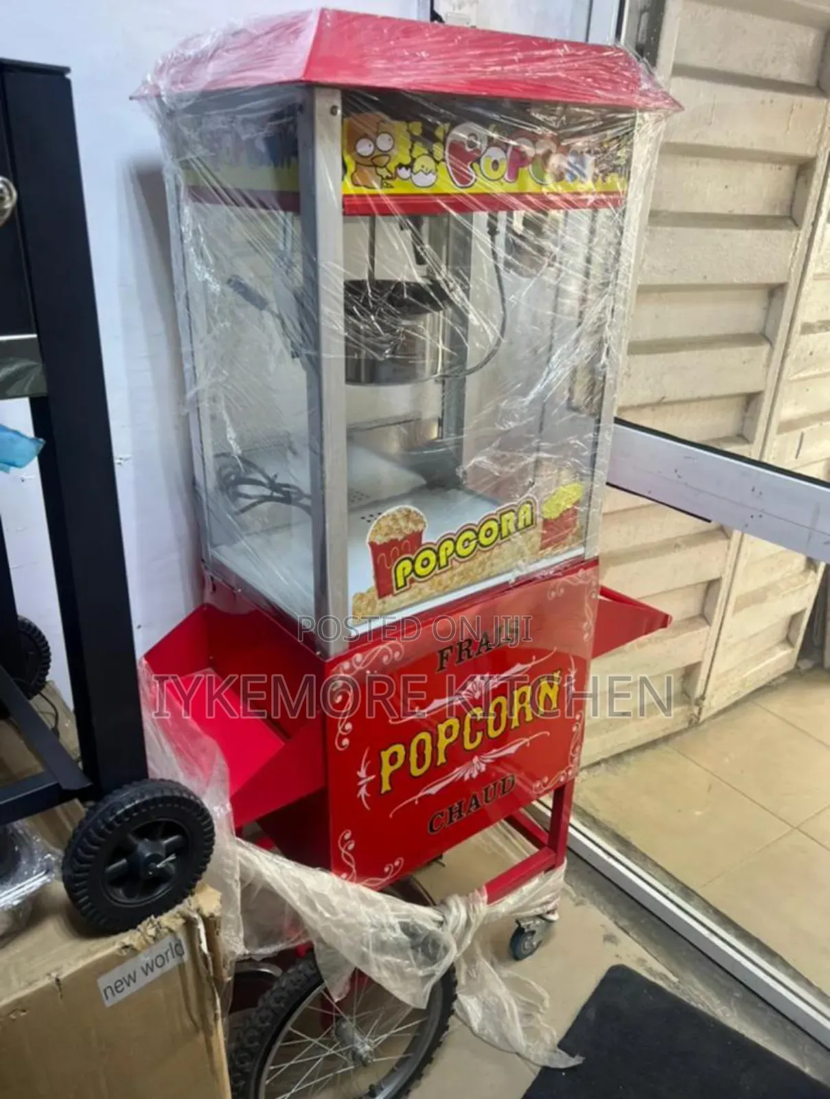 Imported Electric Popcorn Machine With Cart