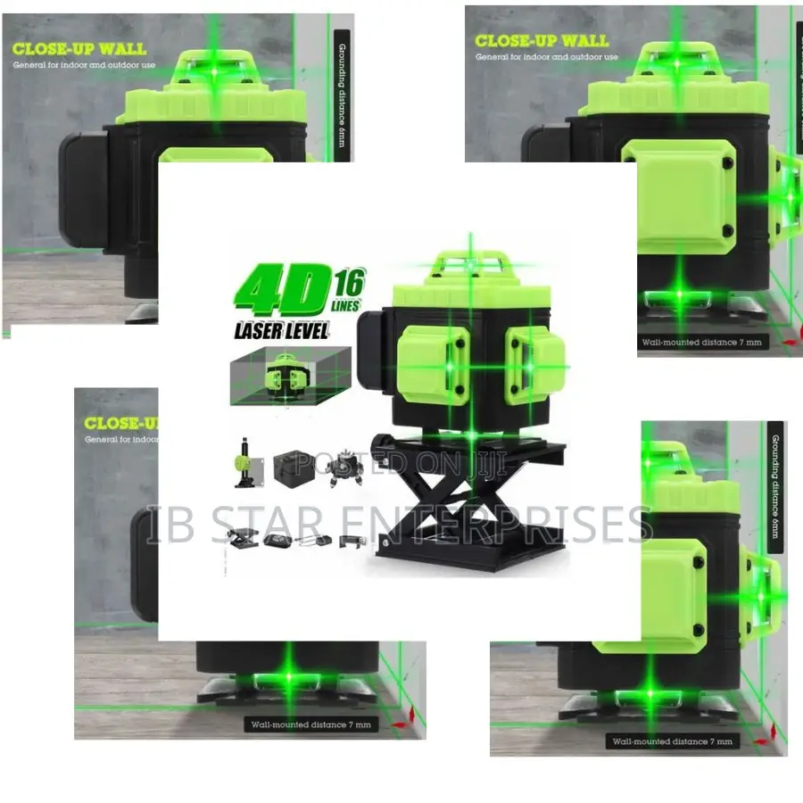 Achieve Flawless Designs With 16 Precise Green Lines Level