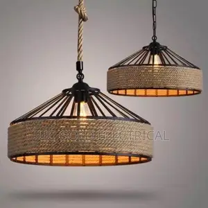 Nordic Vintage Chandelier Industrial Twine Country Kitchen