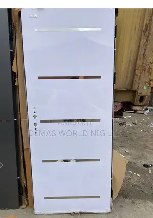 White Israeli Door With Silver