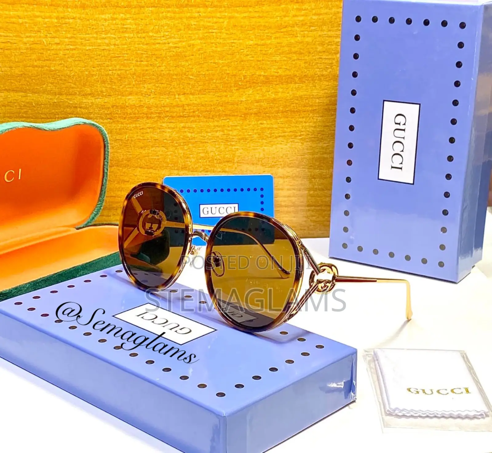 Gucci Round Sunglasses, With Decorative Lenses